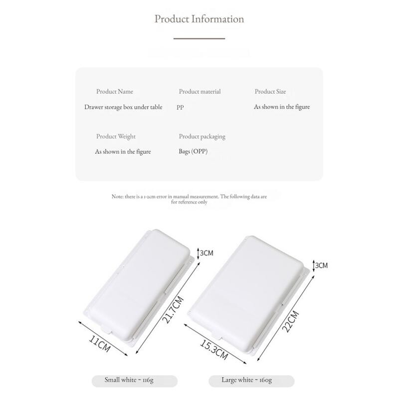 Lauaalune laua sahtel Kleepuv hoiukast Isekleepuv pliiatsialus Lauaarvuti kirjatarvete karp kontori kodune hoiustamise korraldaja