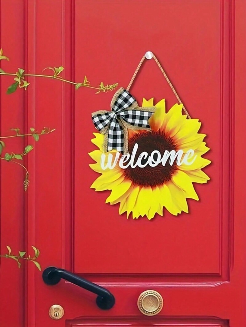 Home Party Είδη Διακόσμησης Εξωτερικών Χώρων Διακοσμητικά Πάνελ Πόρτας Γιρλάντα Rabbit Ear Grass Home Festival Πόρτα Διακόσμηση τοίχου 1τμχ