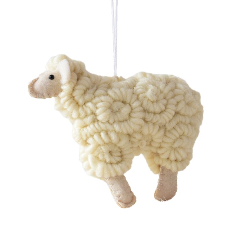 Ornament din pâslă Pandantive agățate Pom de Crăciun Ornament pentru casă Kawaii În formă de miel Accesorii pentru decorarea camerei декор для комнаты