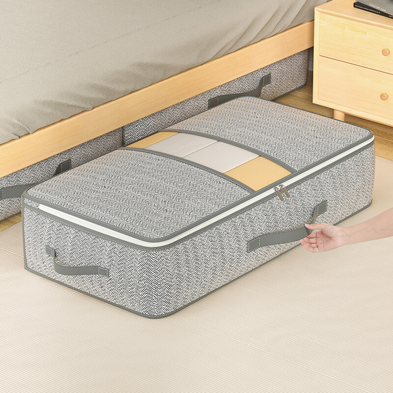 Ülisuur voodipõhja hoiukast Kokkupandav riidetekikott Tolmukindel magamistoa mänguasjade hoiukott