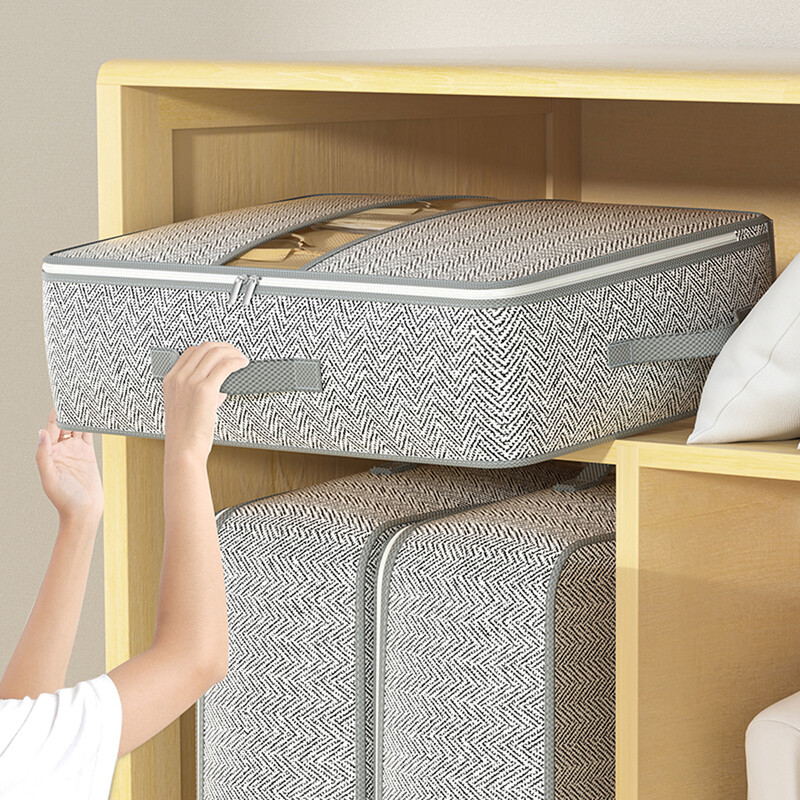 Ülisuur voodipõhja hoiukast Kokkupandav riidetekikott Tolmukindel magamistoa mänguasjade hoiukott