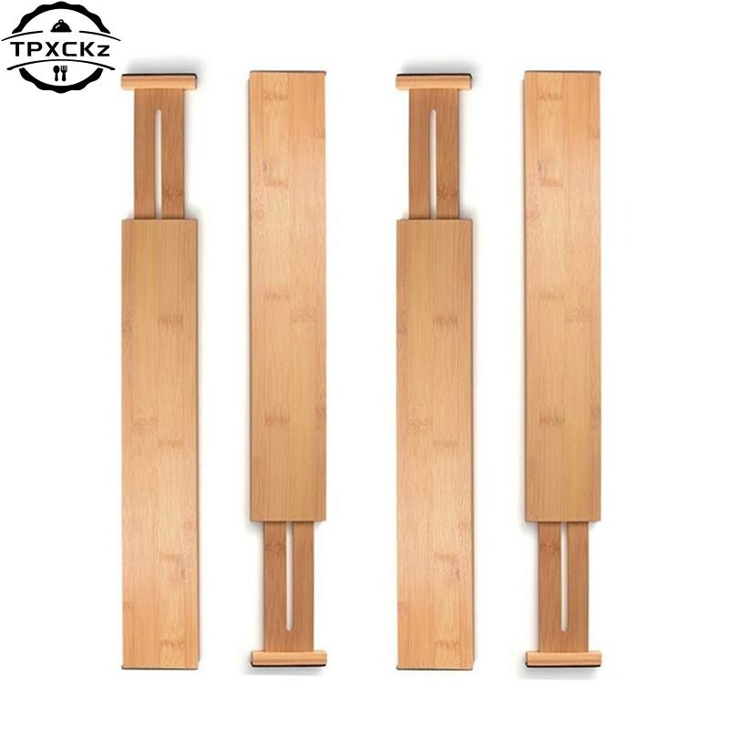 Bambusest sahtli vaheseinad Köögisahtli korraldaja Reguleeritav laiendatav sahtli vaheseinad salve hoiustamissahtli hoiulaud