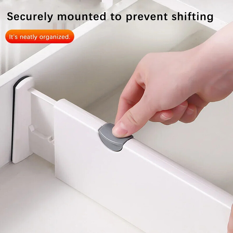 Регулируеми чекмеджета за съхранение, разделител, прибиращ се пластмасов чекмедже, преграда, държач, домашно съхранение, кухненски органайзер с дъска