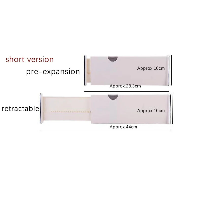 Регулируеми чекмеджета за съхранение, разделител, прибиращ се пластмасов чекмедже, преграда, държач, домашно съхранение, кухненски органайзер с дъска
