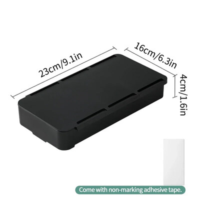 Isekleepuv peidetud hoiukarp kirjutuslaud hoiusahtel Plastikust lauahoidik Lihtsad mitmesugused kosmeetika- ja kirjatarvete korraldaja