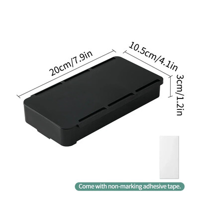 Isekleepuv peidetud hoiukarp kirjutuslaud hoiusahtel Plastikust lauahoidik Lihtsad mitmesugused kosmeetika- ja kirjatarvete korraldaja