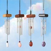 1tk Tuulekellad ripats alumiiniumtoru metalltoru tuulekellad kellad rõdu õueaed kodu rippuvad kaunistused