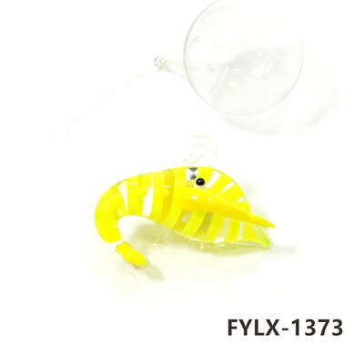 Hõljuvast klaasist punase homaari minikujukeste ripats Armsad võlusid vähid krevettid krevetid pisikesed kujude kaunistused akvaariumi sisustustarbed