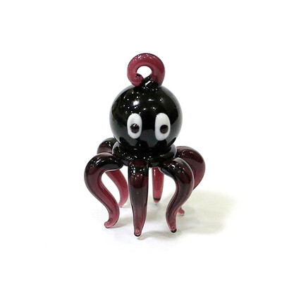 Χαριτωμένο Μουράνο Γυάλινο Χταπόδι Μίνι Φιγούρα Κρεμαστό Ενυδρείο Διακόσμηση Κρεμαστό στολίδι θαλάσσιων ζώων Γυναικεία αξεσουάρ κατασκευής κοσμημάτων DIY