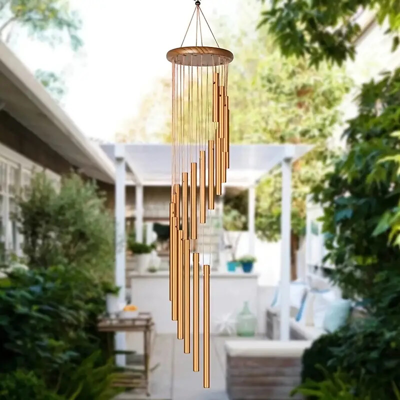 Nordic Classic Handcrafted Wind Chimes - 18 Tubes Metal Wind Bells για κήπο, βεράντα και διακόσμηση σπιτιού