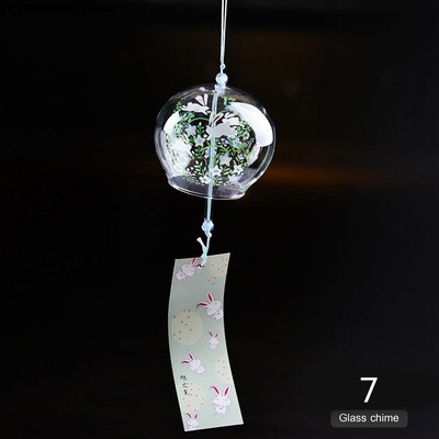 Ιαπωνικό Wind Bell 1PC Japan Wind Chimes Χειροποίητο γυαλί Furin Διακοσμήσεις σπιτιού Σπα Διακόσμηση γραφείου κουζίνας
