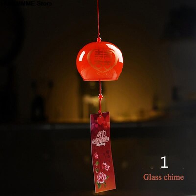 Ιαπωνικό Wind Bell 1PC Japan Wind Chimes Χειροποίητο γυαλί Furin Διακοσμήσεις σπιτιού Σπα Διακόσμηση γραφείου κουζίνας