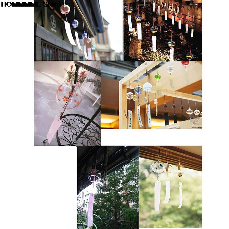 Ιαπωνικό Wind Bell 1PC Japan Wind Chimes Χειροποίητο γυαλί Furin Διακοσμήσεις σπιτιού Σπα Διακόσμηση γραφείου κουζίνας