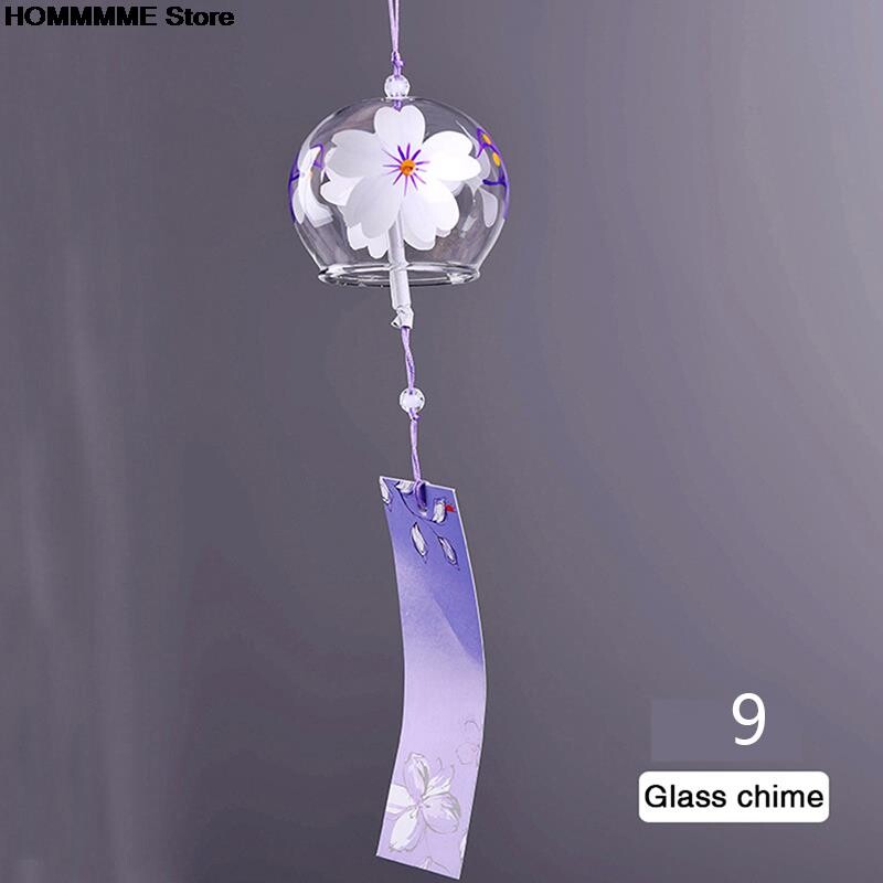 Ιαπωνικό Wind Bell 1PC Japan Wind Chimes Χειροποίητο γυαλί Furin Διακοσμήσεις σπιτιού Σπα Διακόσμηση γραφείου κουζίνας