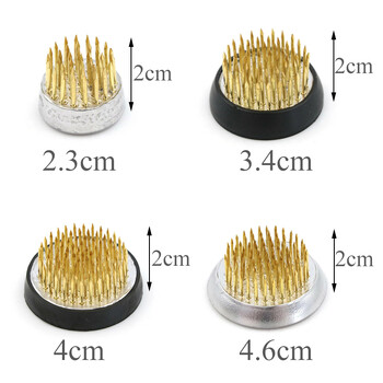 4 размера държач за икебана, цветя, флорален декор, цветна аранжировка, вложка, основа, щифтове, фиксиран инструмент, ишизаки кензан, изкуство