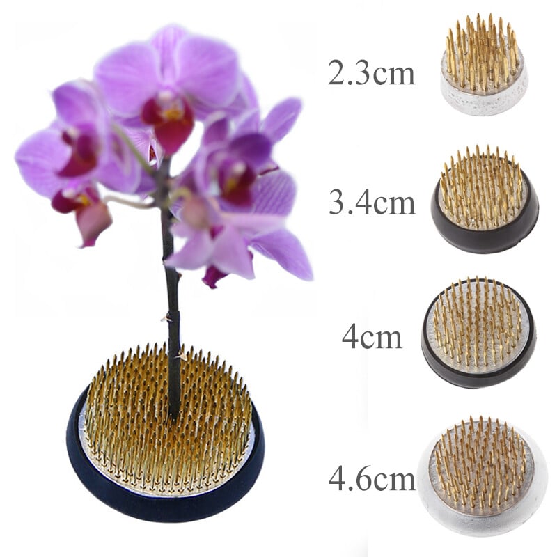 4 dimensiuni Ikebana Suport Pin Flori Decor Floral Aranjament Floral Inserare Ace de bază Artă Instrument fix Ishizaki Kenzans Pin Art