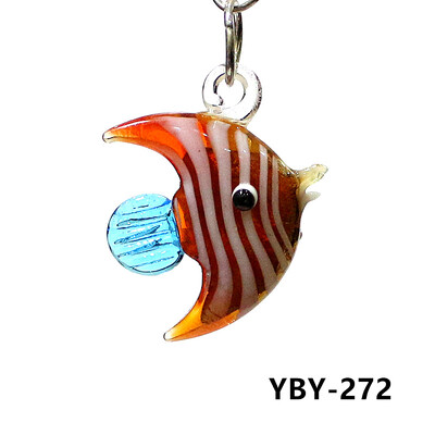 2τμχ Cute Sea Fish Charms Κρεμαστό Μίνι γυάλινο στολίδια ψαριών για Diy γυναίκες Κοσμήματα κολιέ σκουλαρίκια Βραχιόλι κατασκευής αξεσουάρ