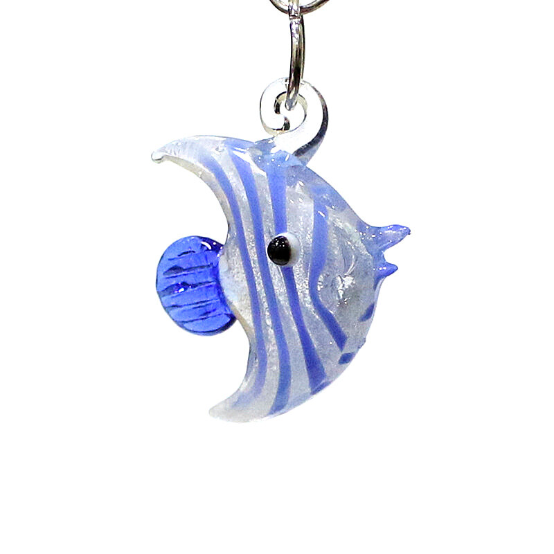 2τμχ Cute Sea Fish Charms Κρεμαστό Μίνι γυάλινο στολίδια ψαριών για Diy γυναίκες Κοσμήματα κολιέ σκουλαρίκια Βραχιόλι κατασκευής αξεσουάρ