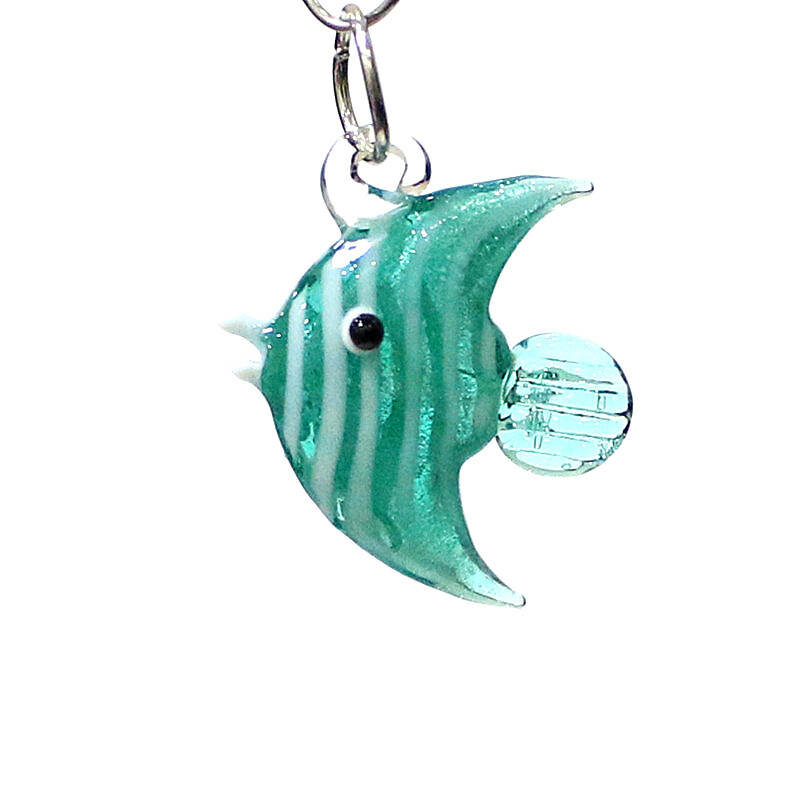 2τμχ Cute Sea Fish Charms Κρεμαστό Μίνι γυάλινο στολίδια ψαριών για Diy γυναίκες Κοσμήματα κολιέ σκουλαρίκια Βραχιόλι κατασκευής αξεσουάρ