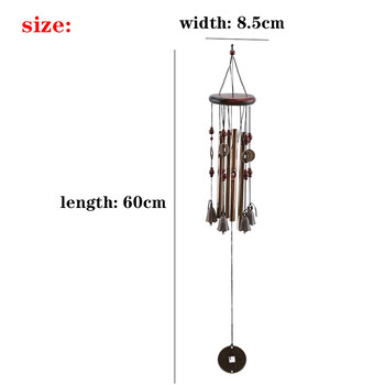 Вятърни камбанки за живеене на открито Дворни градински тръби Камбани Медни антични вятърни камбанки Висящи на стената декорация на домашен декор Вятърни камбанки
