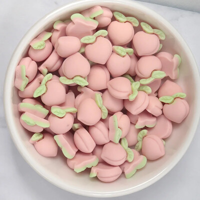 50 tk Mini Cartoon Fruit isetehtud telefoniümbris Juuksekaart Veetass Home Decor Juukselipsuvaigust küünematerjali pakk