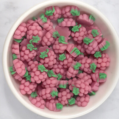 50 tk Mini Cartoon Fruit isetehtud telefoniümbris Juuksekaart Veetass Home Decor Juukselipsuvaigust küünematerjali pakk