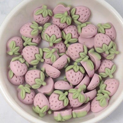 50 tk Mini Cartoon Fruit isetehtud telefoniümbris Juuksekaart Veetass Home Decor Juukselipsuvaigust küünematerjali pakk