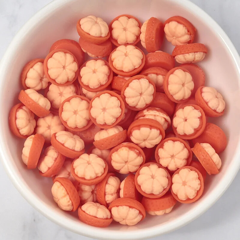 50 tk Mini Cartoon Fruit isetehtud telefoniümbris Juuksekaart Veetass Home Decor Juukselipsuvaigust küünematerjali pakk