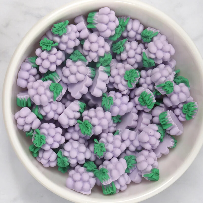 50 tk Mini Cartoon Fruit isetehtud telefoniümbris Juuksekaart Veetass Home Decor Juukselipsuvaigust küünematerjali pakk