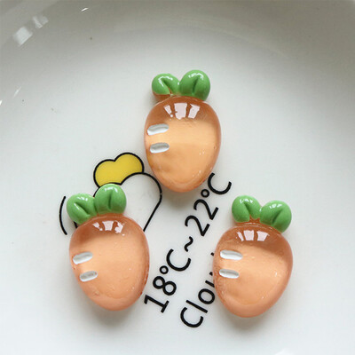 10 TK Clear Fruit Lemon Peach seeria vaiguga lamedad seljaga kabošonid juuksenõela jaoks Scrapbooking DIY ehted käsitöö kaunistustarvikud