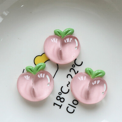 10 TK Clear Fruit Lemon Peach seeria vaiguga lamedad seljaga kabošonid juuksenõela jaoks Scrapbooking DIY ehted käsitöö kaunistustarvikud