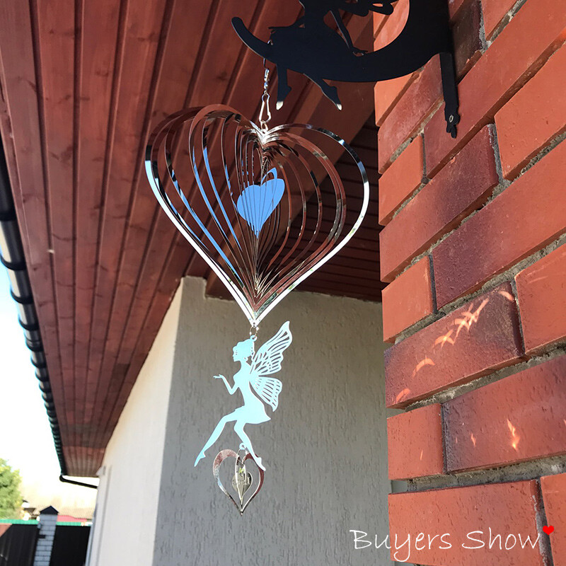 Fairy Wind Spinner Aia Tuulekellad Rippuvad Kaunistused Õues Pulmad Kawaii Maja Kodu Toa Sisustus Kella Sõbrapäeva Kingitus