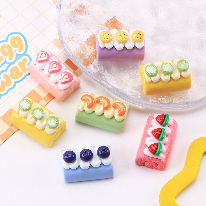 10 tk rulltoit mängi ise käsitsi valmistatud materjalid võtmehoidja peakatted külmiku kleebiste tarvikud vaigutarvikute hulgimüük