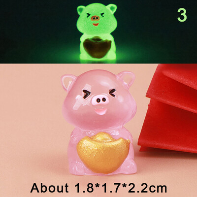 Карикатура Светеща костенурка Ягодов печат Костенурка Направи си сам Орнамент Светещи в тъмното Аксесоари от смола Аквариум Миниатюрен аквариум