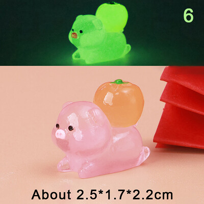 Карикатура Светеща костенурка Ягодов печат Костенурка Направи си сам Орнамент Светещи в тъмното Аксесоари от смола Аквариум Миниатюрен аквариум