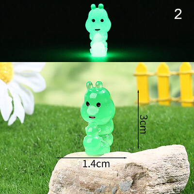 Карикатура Светеща костенурка Ягодов печат Костенурка Направи си сам Орнамент Светещи в тъмното Аксесоари от смола Аквариум Миниатюрен аквариум