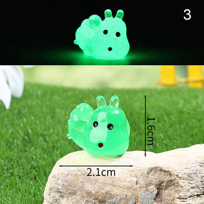 Карикатура Светеща костенурка Ягодов печат Костенурка Направи си сам Орнамент Светещи в тъмното Аксесоари от смола Аквариум Миниатюрен аквариум