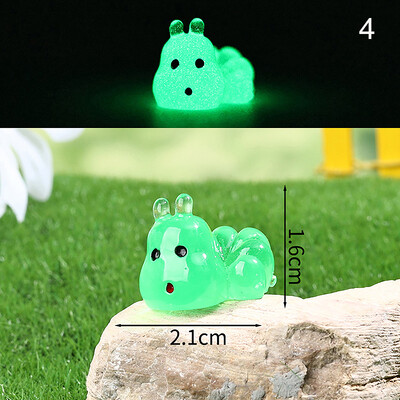Карикатура Светеща костенурка Ягодов печат Костенурка Направи си сам Орнамент Светещи в тъмното Аксесоари от смола Аквариум Миниатюрен аквариум