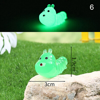 Карикатура Светеща костенурка Ягодов печат Костенурка Направи си сам Орнамент Светещи в тъмното Аксесоари от смола Аквариум Миниатюрен аквариум