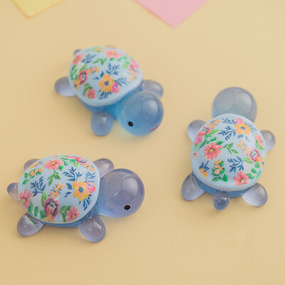 Карикатура Светеща костенурка Ягодов печат Костенурка Направи си сам Орнамент Светещи в тъмното Аксесоари от смола Аквариум Миниатюрен аквариум