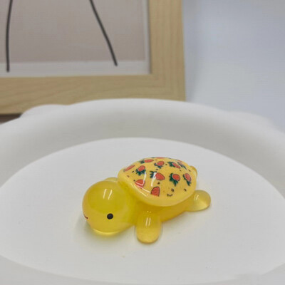 Карикатура Светеща костенурка Ягодов печат Костенурка Направи си сам Орнамент Светещи в тъмното Аксесоари от смола Аквариум Миниатюрен аквариум