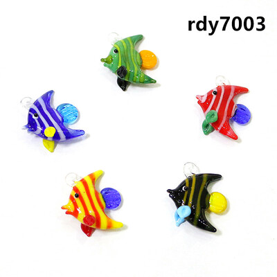 Αξεσουάρ διακόσμησης ενυδρείου Γυάλινο μενταγιόν τροπικό ψάρι Κρεμαστό ιαπωνικό στυλ Κρεμαστό χαριτωμένα θαλάσσια ζώα μικροσκοπικά ειδώλια Στολίδια
