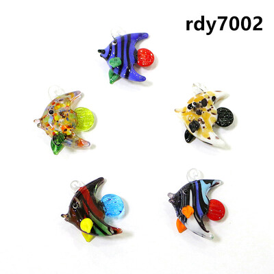 Αξεσουάρ διακόσμησης ενυδρείου Γυάλινο μενταγιόν τροπικό ψάρι Κρεμαστό ιαπωνικό στυλ Κρεμαστό χαριτωμένα θαλάσσια ζώα μικροσκοπικά ειδώλια Στολίδια