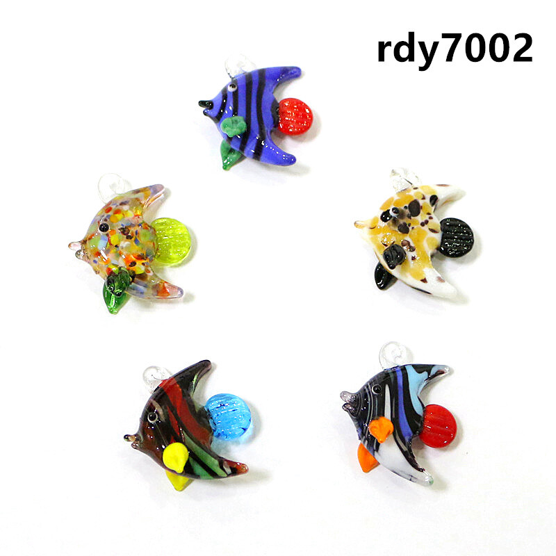 Αξεσουάρ διακόσμησης ενυδρείου Γυάλινο μενταγιόν τροπικό ψάρι Κρεμαστό ιαπωνικό στυλ Κρεμαστό χαριτωμένα θαλάσσια ζώα μικροσκοπικά ειδώλια Στολίδια