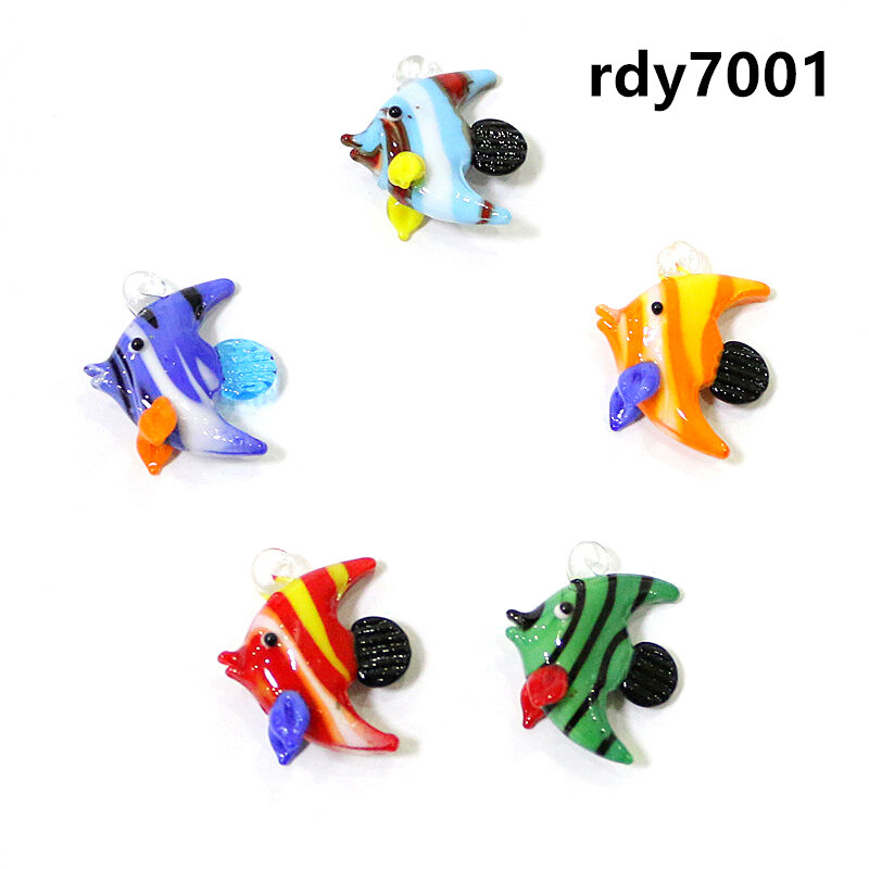 Αξεσουάρ διακόσμησης ενυδρείου Γυάλινο μενταγιόν τροπικό ψάρι Κρεμαστό ιαπωνικό στυλ Κρεμαστό χαριτωμένα θαλάσσια ζώα μικροσκοπικά ειδώλια Στολίδια