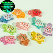 Φωτεινό τυπωμένο ειδώλιο χελώνας στολίδι μελισσών φράουλα χελώνα Micro Landscape Ενυδρείο Fish Tank Decor Εσωτερικό αυτοκινήτου