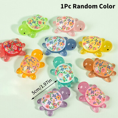 Φωτεινό τυπωμένο ειδώλιο χελώνας στολίδι μελισσών φράουλα χελώνα Micro Landscape Ενυδρείο Fish Tank Decor Εσωτερικό αυτοκινήτου