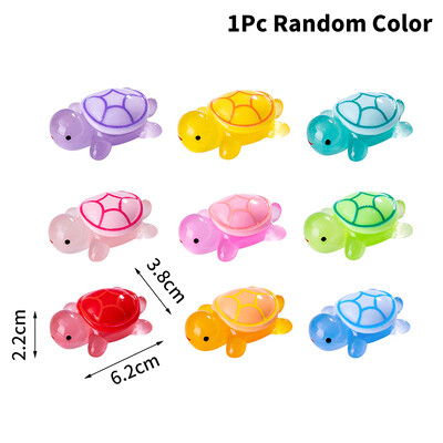 Φωτεινό τυπωμένο ειδώλιο χελώνας στολίδι μελισσών φράουλα χελώνα Micro Landscape Ενυδρείο Fish Tank Decor Εσωτερικό αυτοκινήτου