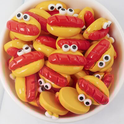 10 komada DIY pribor od smole Ručno rađeni materijali Svijetli kruh Pečenje plosnatog nakita Ukosnica Kućni dekor Magneti za hladnjak