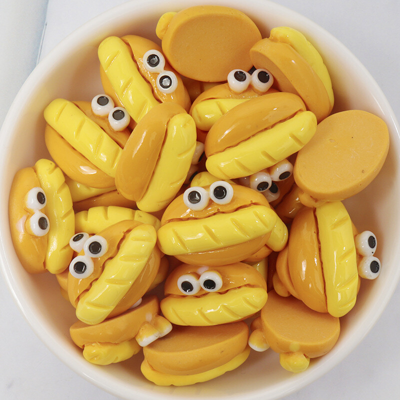 10 komada DIY pribor od smole Ručno rađeni materijali Svijetli kruh Pečenje plosnatog nakita Ukosnica Kućni dekor Magneti za hladnjak